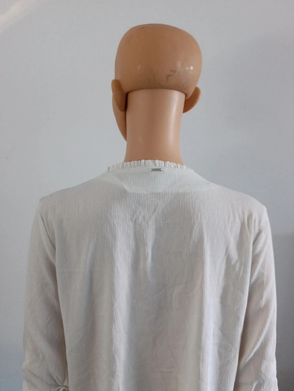 White Kaporal blouse XS – 3/4 smocked sleeves – fluid and elegant – photo 9